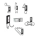 Racor InterChange ICK-11B 23-Piece WallDocking Kit, Black