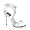 White Satin/Clear