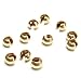 10 pcs 14k Gold Filled Crimp Bead Round Knot Covers 4mm/Findings/Yellow Gold