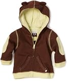 Babysoy Unisex-Baby Newborn Soft Fleece Hoodie, Chocolate, 6-12