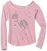 Guess Girls 2-6x Thumbhole Raglan Long Sleeve With Bling