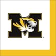 University of Missouri Tigers Cocktail Napkins University of Missouri Tigers Cocktail Napkins