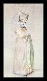 Albrecht Dürer (Nürnbergerin dress in Church) White Wood-Mounted
Art Poster Print - 13