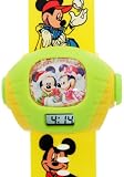 TimerMall OEM - Montre Enfants - Quartz - Caoutchouc - Disneyickey Jaune Caoutchouc Bracelet Projection enfan
