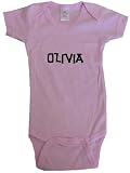 OLIVIA / Hurry Up - Name-series - White or Pink Onesie / Baby T-shirt