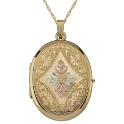 Black Hills Gold gold-filled Four Picture Locket