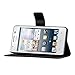 kwmobile Wallet Case for Huawei Ascend G510 - Protective PU Leather Flip Cover with Magnetic Closure, Card Slots and Kickstand