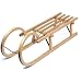 Ultrasport H�rnerrodel mit Lattensitz 110 cm - Massiv Hartholzrodel