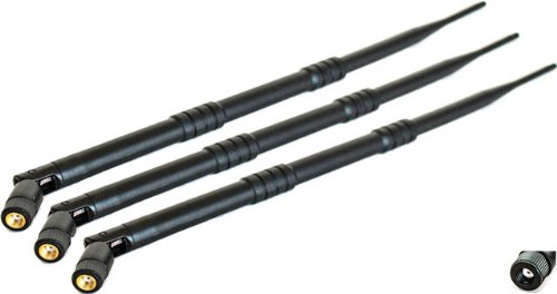 Super Power Supply® 3 x 9dBi 2.4GHz 5GHz Dual Band WiFi RP-SMA Antenna style 2 for Routers Asus RT-AC66U RT-N66U RT-N16 RT-AC68R RT-AC68U R700 Netgear Nighthawk R7000 Linksys EA6900 TP-Link TL-WR1043ND TL-WR2543ND TL-WDR4300 TL-WR940N TL-WDN4800 D-Link DIR-655 DIR-665 DIR-835 N450 N750 N900 AC1300 AC1750 AC1900 Buffalo WZR-HP-G450H also works with PCIe PCI Cards Repeater and USB Adapters that support removable antennas Omni Directional Network Extension Mini Wireless WAN Long Range Booster Save  Super Power Supply® 3 x 9dBi 2.4GHz 5GHz Dual Band WiFi RP-SMA Antenna style 2 for Routers Asus RT-AC66U RT-N66U RT-N16 RT-AC68R RT-AC68U R700 Netgear Nighthawk R7000 Linksys EA6900 TP-Link TL-WR1043ND TL-WR2543ND TL-WDR4300 TL-WR940N TL-WDN4800 D-Link DIR-655 DIR-665 DIR-835 N450 N750 N900 AC1300 AC1750 AC1900 Buffalo WZR-HP-G450H also works with PCIe PCI Cards Repeater and USB Adapters that support removable antennas Omni Directional Network Extension Mini Wireless WAN Long Range Booster