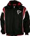 Atlanta Falcons Poly Oxford Full Zip Jacket - Large