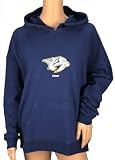 Nashville Predators Womens Blue Pullover Hoodie Glitter Logo (Medium, Blue)