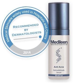 Medileen Anti Acne Serum Eliminate acne Inflammation Mandelic Acid Serum The Spots Immune System of the Skin and Strengthen the Skin. Retinaldehyde Serum 1 Oz/30 ml