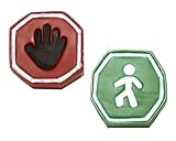 Fast and Fun Racing Sign Primary Red Green Drawer Pulls