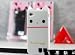 White Rilakkuma Cute Cat TPU Soft Case For iPhone 4