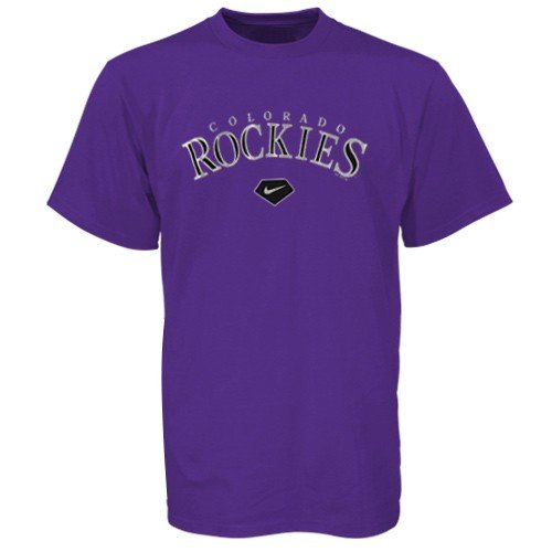 Buy Nike Colorado Rockies Youth Purple Practice T-shirt by Nike