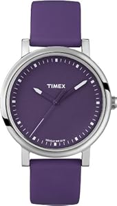 Timex Unisex T2N9269J Originals Classic Round Purple Silicone Strap Watch