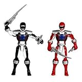 Power Rangers Operation Overdrive Twin Pack Red Ranger & Black Ranger 5 Inch Action Figures