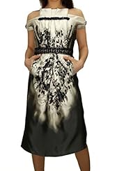 Silk Cocktail Sleeveless Midi Dress 