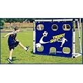 Garden Football Game set with large 6ft goal net, ball, target & rebound nets