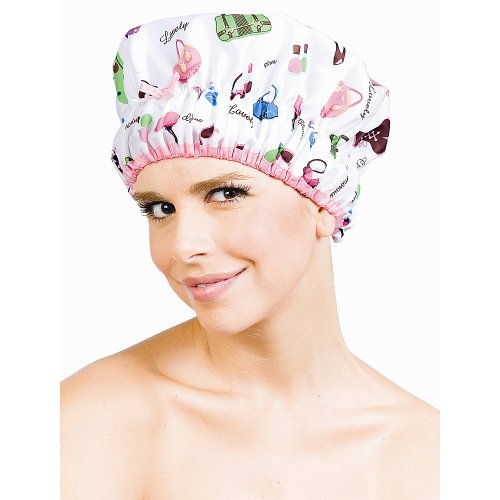 Betty Dain Stylish Design Mold Resistant Shower Cap, The Fashionista Collection, "diva"