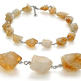 BlingOnly Rock Candy Citrine Necklace Necklace by BlingOnly