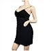 Sexy MidNight Black Chiffon Plus Size Mini Dress image 5