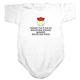 Baby Bodysuit White  Haitian Food Makes Haitian Poo !  Haiti Country