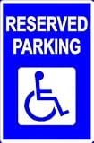 HANDICAP PARKING RESERVED - Blue