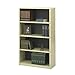Safco Products 7172SA 4 Shelf Bookcase, 31-3/4 in.x13-1/2 in.x54 in., Sand