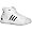 White/Black/Metallic Silver