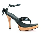 Women's La460-Jade 4Patent Sandal With 1 And Geisha Style Square Toe