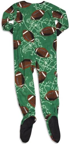 Fun Footies - Little Boys Football Blanket Sleeper, Green 31116-Small