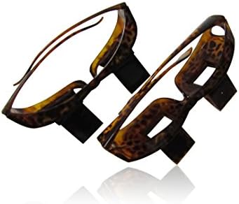 AmandaK(TM) Healthcare Bed Prism Spectacles Glasses, Universal, Myopia Usable, Leopard, M