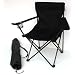 Anglersessel, Campingstuhl - klappbar mit Getr�nkehalter und Tragetasche - schwarz