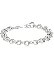 14K Gold 9mm Charm Bracelet, 7.5"