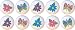 Kids Butterfly Garden Drawer Pulls Knobs Set of 10