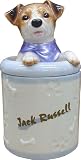 Jack Russell Terrier Collectible Dog Puppy Cookie Jar Container Statue