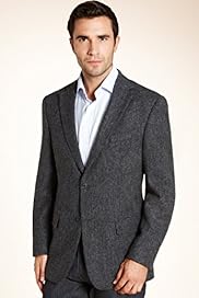Pure Wool 2 Button Donegal Worsted Jacket
