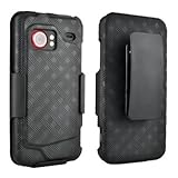 Rubberized Holster & Shell Case Combo (OEM) for HTC Droid Incredible (Black ....