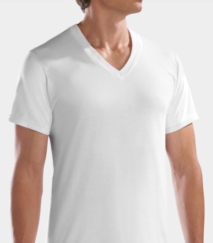 Fruit of the Loom Men's 5pk White V-Neck T-Shirt