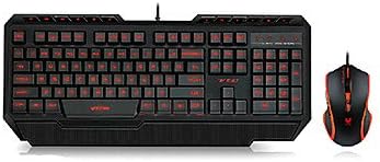 MM Rapoo V100 Gaming Luminous Wired Usb Keyboard and Mouse Kit 2400 DPI