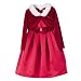 Girls' Perfectly Dressed® Sleeveless Dress with L/S Santa Jacket - Red