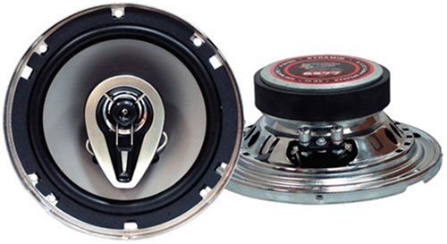 Pyramid 6577 6.5-Inch 3-Way Chrome Speakers