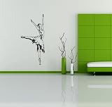 BALLET DANCER BALLERINA WALL VINYL STICKER DECALS ART MURAL D324