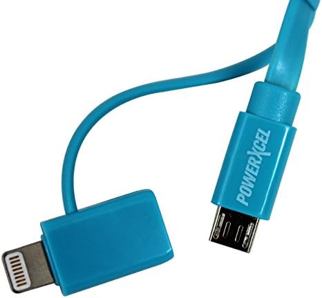 PowerXcel® 5200mAh Powerbank with MFI Lightning & Micro-USB Cable - Blue