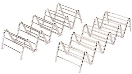 CHESEY Taco Holder Stainless Steel Rack for Tacos, Wraps, Hot Dogs and more (2 Pack)