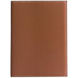 Eccolo World Traveler 5 x 7-Inch Refillable Lined Pearl Journal, Tan
