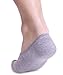 No Show Socks For Men 3pk Quality Cotton Lge Heel Grip Non Slip Grey, Large
