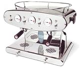 Prof. Espressomaschine X2 in Edelstahl, poliert (Hyper Espresso System)
