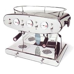 Prof. Espressomaschine X2 in Edelstahl, poliert (Hyper Espresso System)